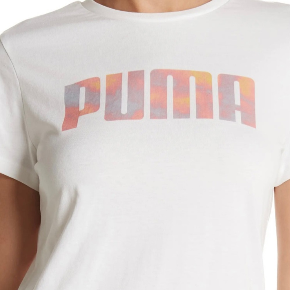 Puma Tie Dye Logo T-Shirt size medium